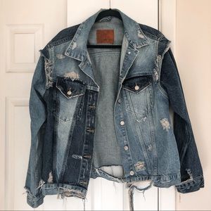 Zara Distressed Denim Jacket